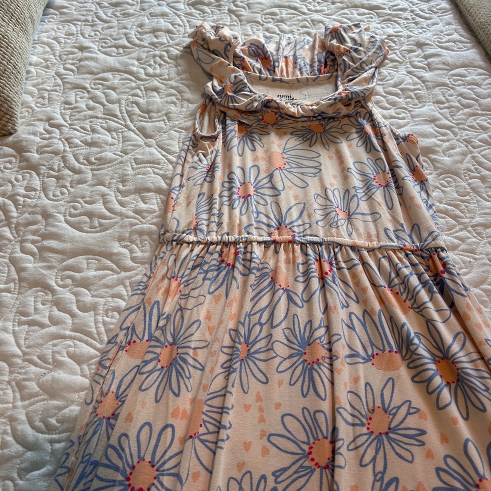 Orange Ruched Off-the-Shoulder Sundress